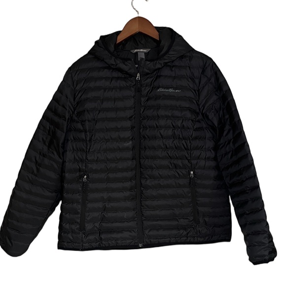 Eddie Bauer Women’s Black Down Puffer Jacket Size XL - Picture 2 of 14